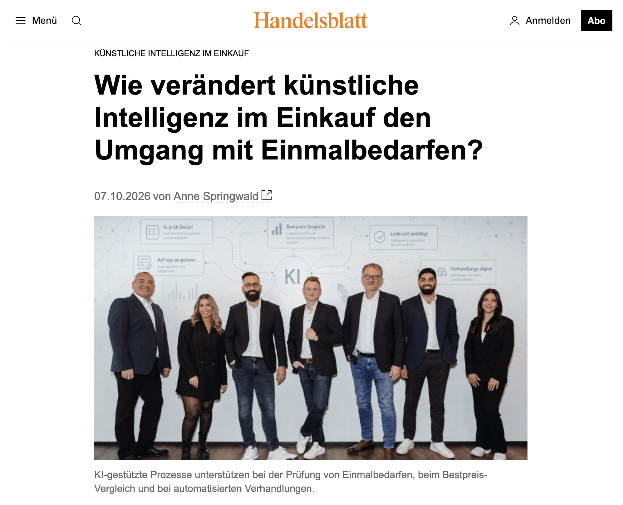 Künstliche Intelligenz im Einkauf
